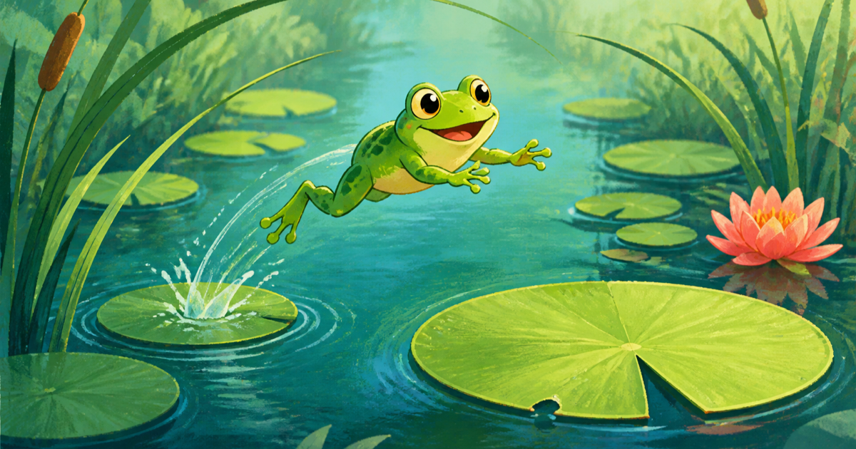 Froggy Hops game art